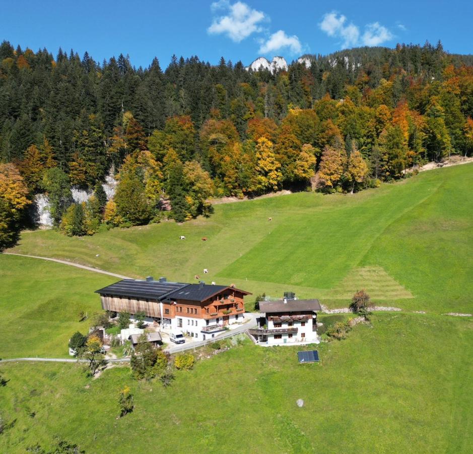 Ferienwohnung Biobauernhof Schneiderbauer Unken Exterior foto