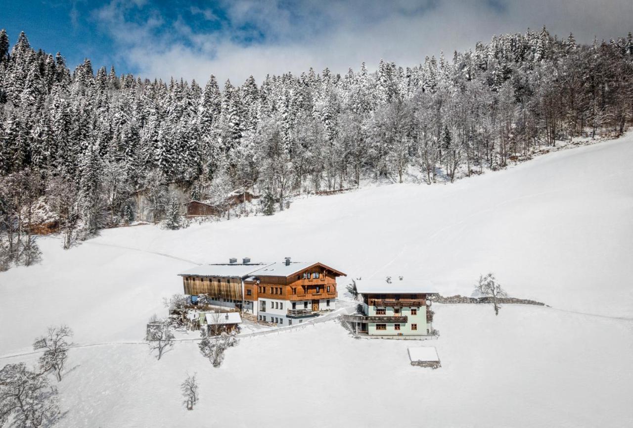 Ferienwohnung Biobauernhof Schneiderbauer Unken Exterior foto