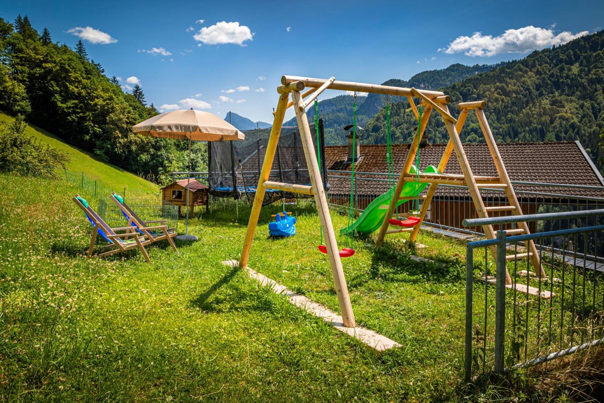 Ferienwohnung Biobauernhof Schneiderbauer Unken Exterior foto