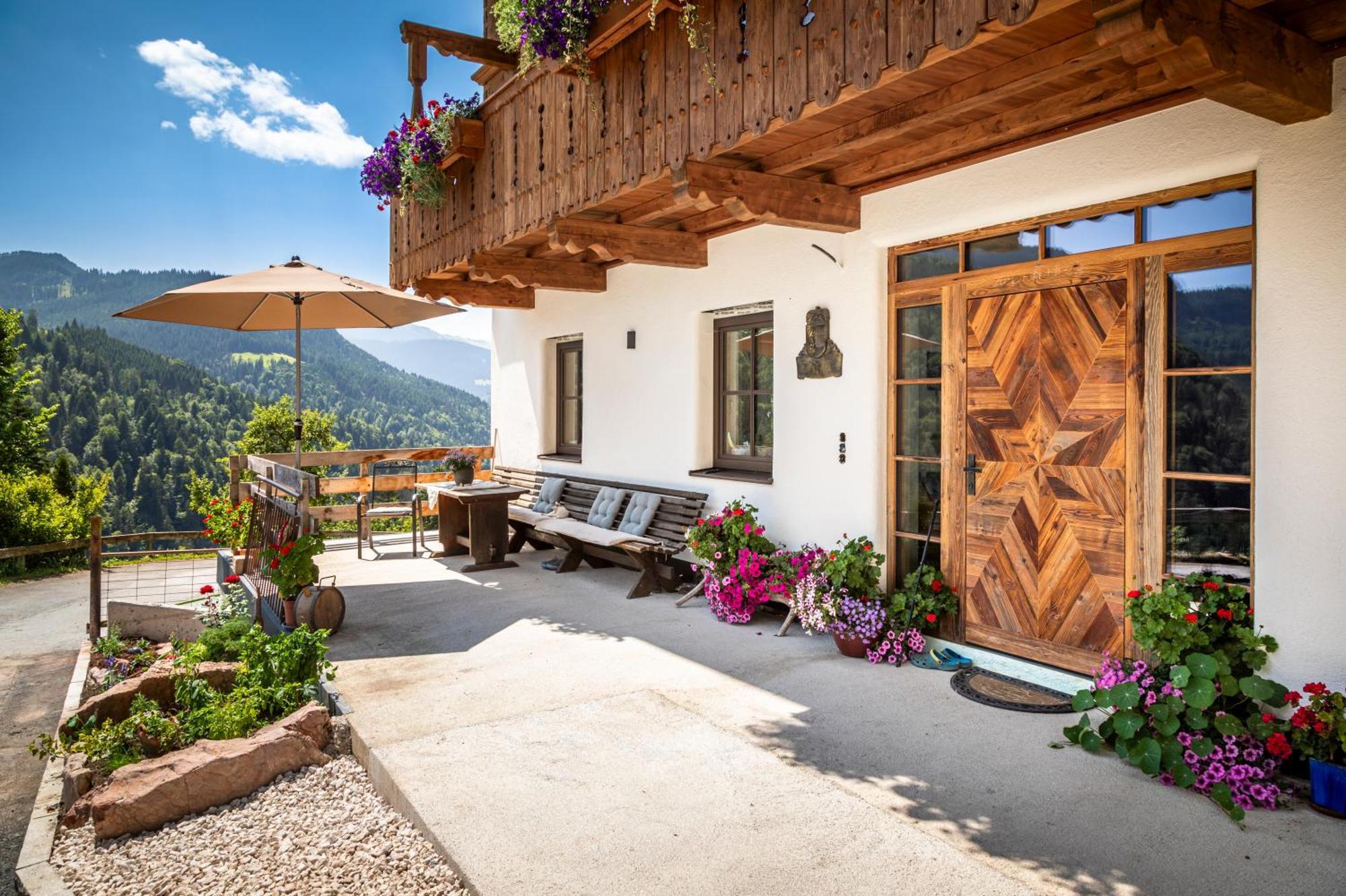 Ferienwohnung Biobauernhof Schneiderbauer Unken Exterior foto